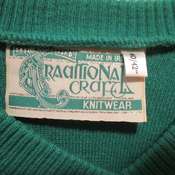 IRELAND MEN SWEATERS SIZE 40/42 MADE IN IRELAND X2 - Picture 2 of 4